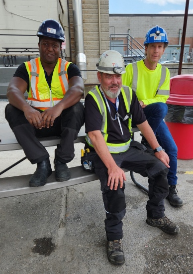 Peter Keeley, Derek Ghartey and Terrance Jacobs